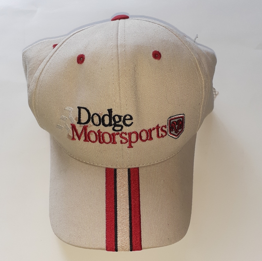 2001 Dodge Motorsports NASCAR Checkered Flag Truckers Hat New